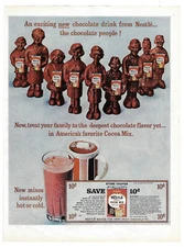 Nestle Cocoa Mix Print Ad Vintage Advertisement Coupon Chocolate Drink 1965