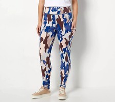 LOGO by Lori Goldstein Lounge Petite Leggings Neutral M New