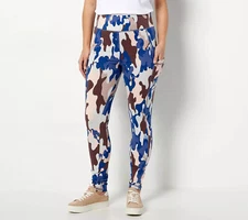 LOGO by Lori Goldstein Lounge Petite Leggings Neutral M New