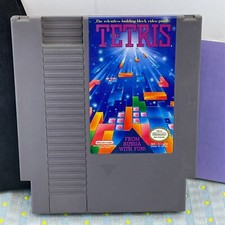 Nintendo Tetris NES Cartridge Manual and Protective Sleeve TESTED