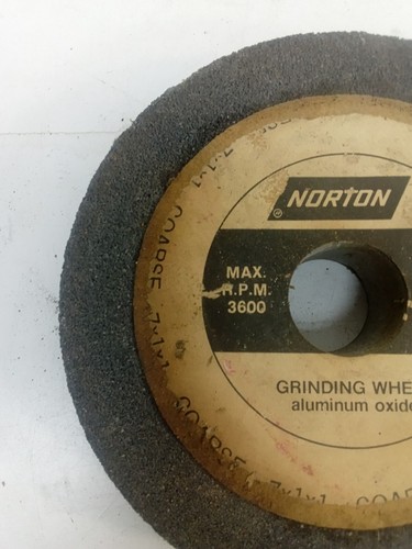 T358 Norton Grind Wheel Aluminum Oxide 5"x1"x1" Model# 88275-3 - Picture 11 of 20