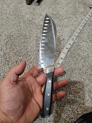 Calphalon Santoku  Knife 7" Forged No Stain Steel From Self Sharpening Set  - Picture 1 of 7