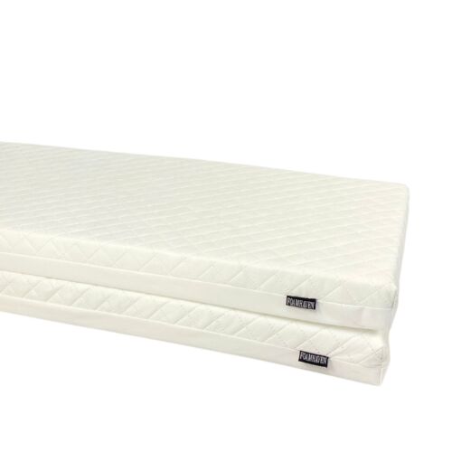 Cot bed Foam Mattress 140x70cm With Quilted Removable Zipped cover - Picture 6 of 7