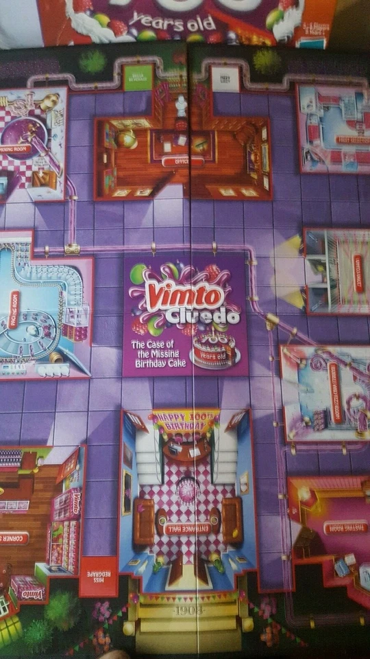 CLUEDO VIMTO 100 YEARS EDITION BY HASBRO GREAT MYSTERY BOARD GAME COMPLETE VGC - Image 4 of 4