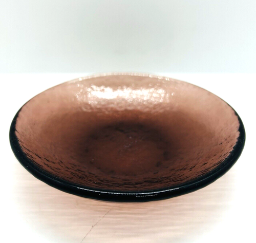 Fire and Light Plum Dipping Dish Bowl Recycled Glass 4.5" Diameter - Set of 5 - Picture 7 of 10