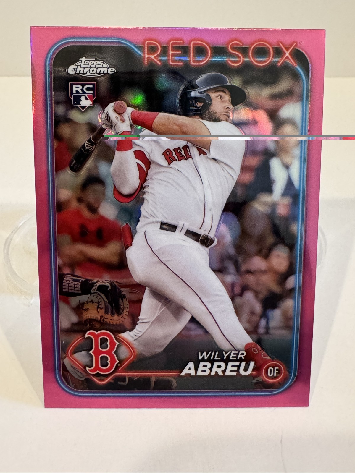 2024 Topps Chrome - Wilyer Abreu #165 Pink Refractor (RC)