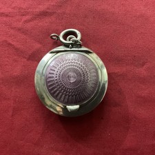 A Silver & Enamel Compact /pill Box