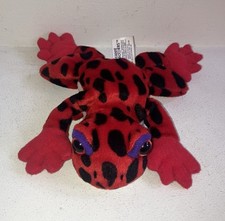 Vintage 24K BEANIE BOPPERS red Tree Frog Plush Animal Stuffed Toy 1997