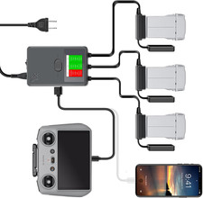 Display Parallel Battery Charger with Storage Charge for DJI Mini 4 Pro,Mini 3/3