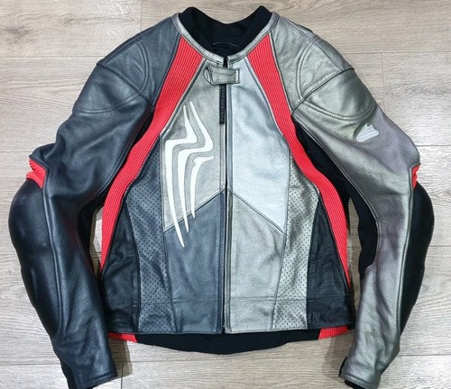 Hein Gericke Ladies Motorcycle Leather Jacket Size 52 - Picture 1 of 8
