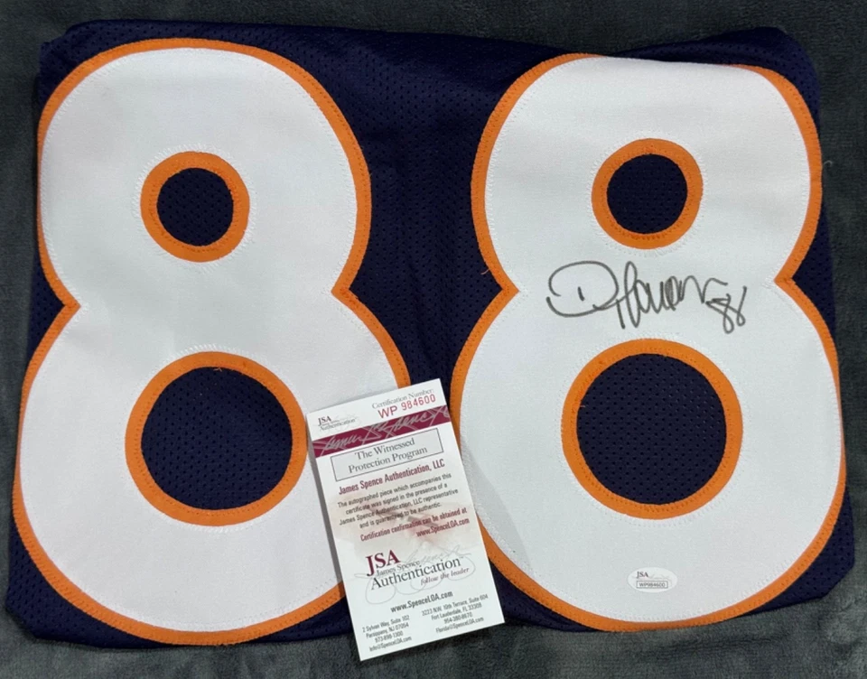 Demaryius Thomas "Super Bowl 50 Champs" Signed Autographed Broncos Jersey JSA - Image 2 of 4