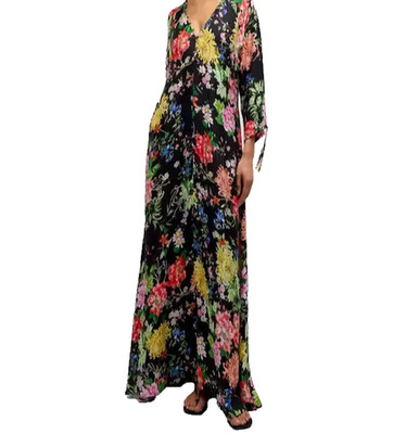 Johnny Was Metalli Notte Long Dress XS;NWT