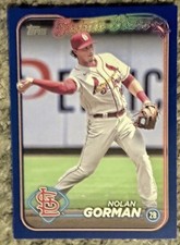 2024 Topps Series 2 - Future Stars Nolan Gorman #591 Royal Blue - CARDINALS