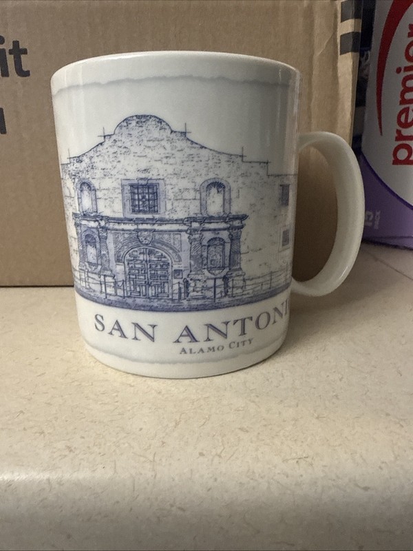Starbucks San Antonio Alamo City Coffee 18 oz Mug 2007 Architecture Series 