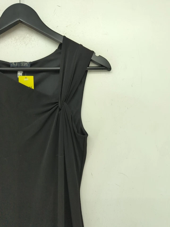 Vestido midi sin mangas Armani Jeans S en negro Foto 4 de 4