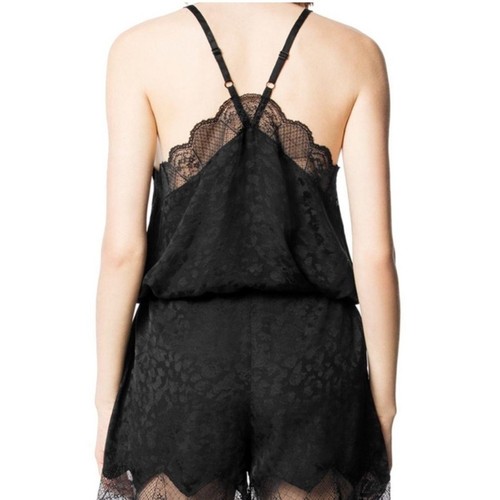 Zadig & Voltaire Christa Jac Leo Silk Playsuit - Picture 2 of 7
