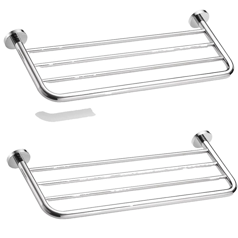Racks For Bathroom Wall Mounted, 24inches 2pcs, Polished Chr