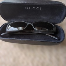 Excellent GUCCI Black Oval Sunglasses GG 2451/S Made in Italy