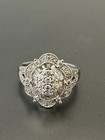 One lady diamond clustering Ring containing round and Baguette 1 Ct Dia — photo 1