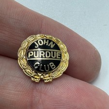 John Purdue Club Lapel Pin Tie Tack Black Gold Tone University Boilermakers