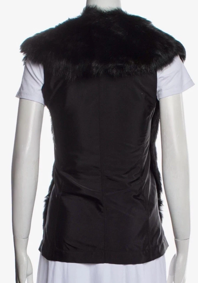 Chaleco de piel de cordero genuino Vera Wang talla 4 Foto 2 de 4