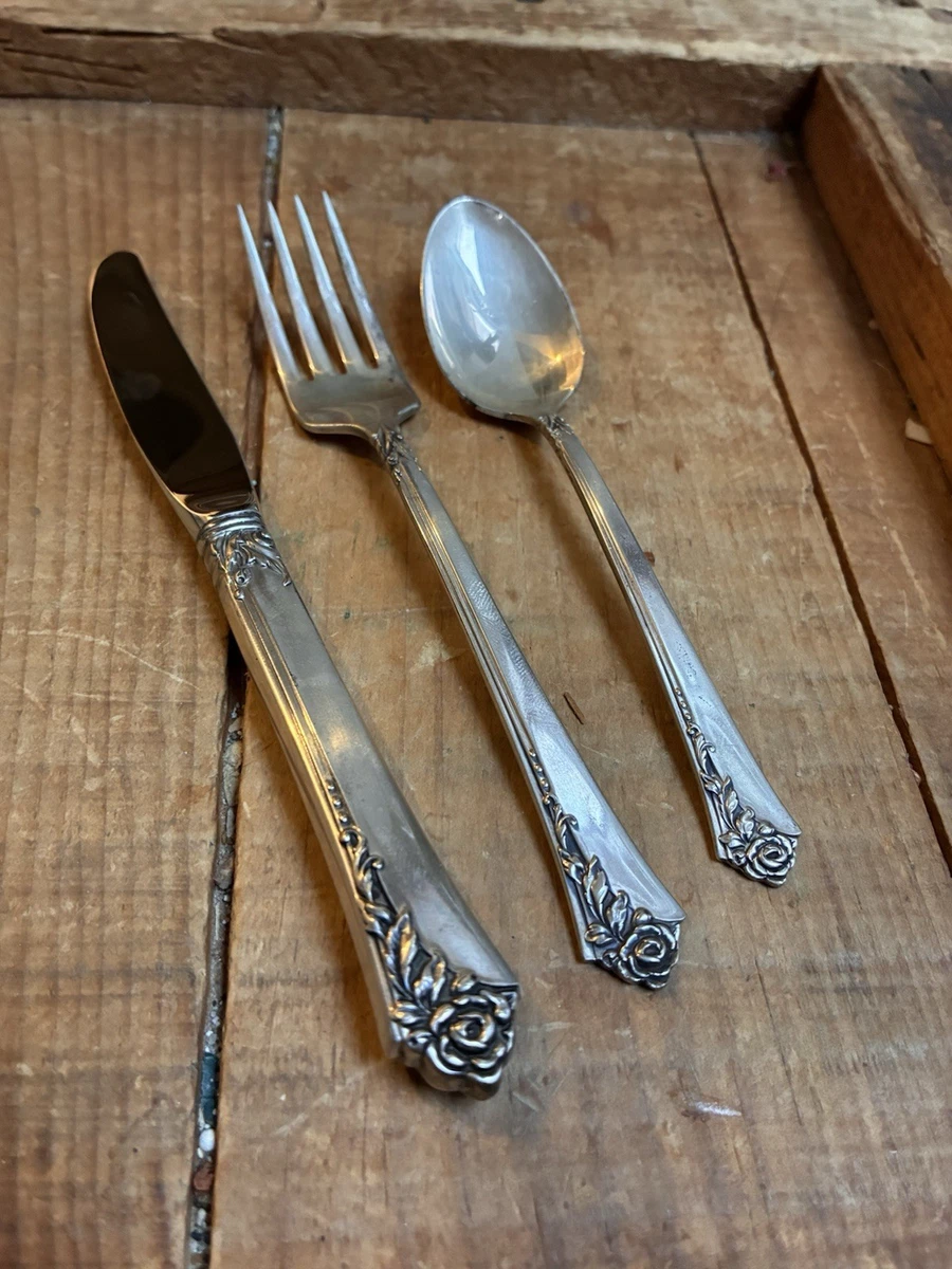 m*2様 ROSE フォーク STERLING 925 Stieff Rose (Sterling, 1892, No