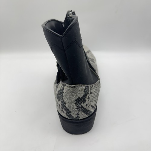 Dingo Ankle Boots DI-285 Mens Gray Snake Suede Zipper Western 11 D Zip Boot - Picture 12 of 15