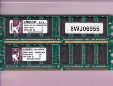 512MB 2x256MB DDR-400 PC3200 KINGSTON KVR400X64C3A/256 Memory KIT DDR1 SAMSUNG