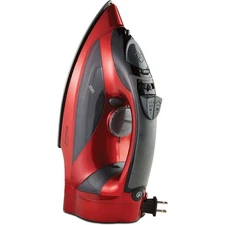 BRENTWOOD® 1,200-Watt Nonstick Steam Iron with Retractable Cord (Red)