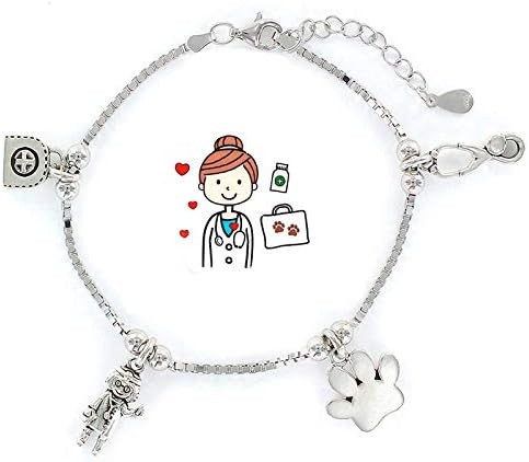 Pulsera De La Veterinaria Es La Mejor Plata- Eres lo más