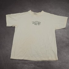 Vintage 1990s Tavarua White Surf Graphic T-Shirt Mens Size M Made in USA