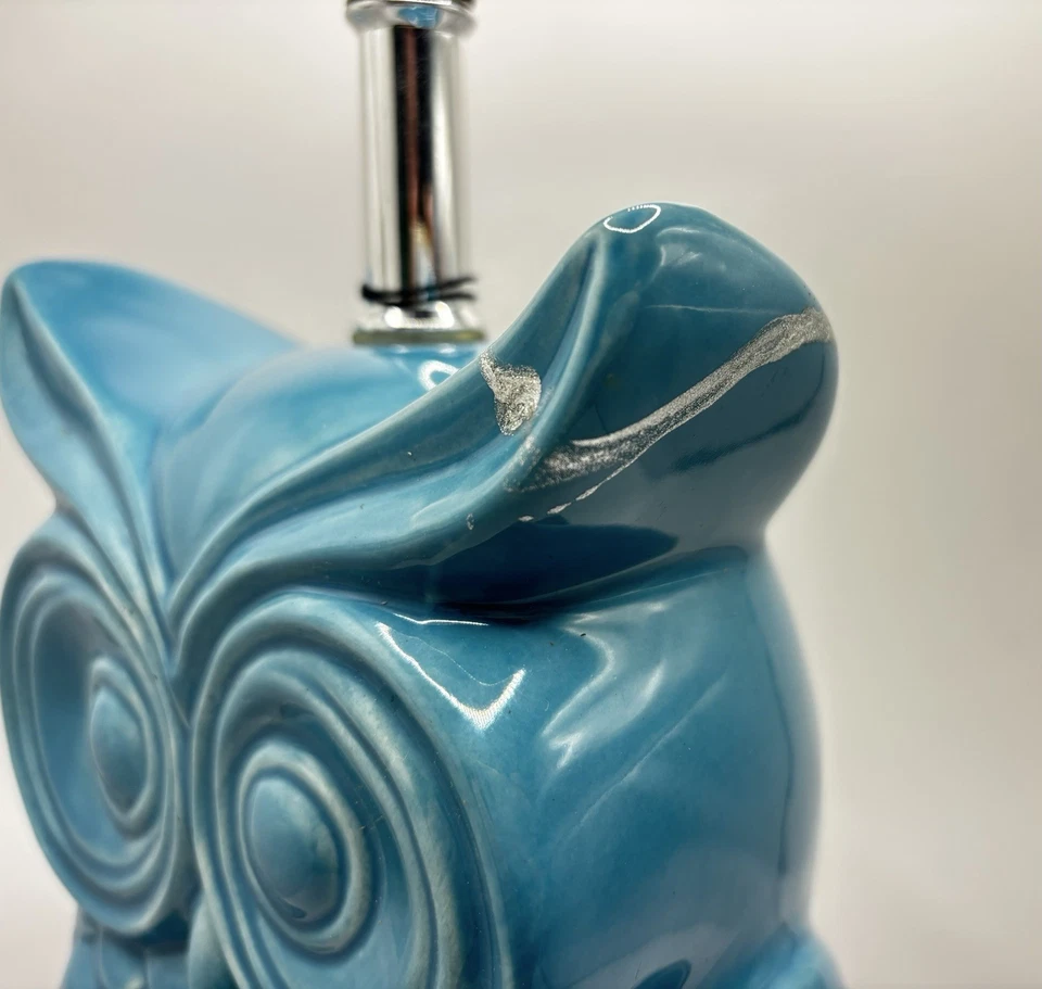 Nuevo Cuerpo Lámpara de Mesa Búho Muebles Ashley Pequeña Grieta Cerámica Foto 4 de 4