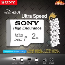 Sony High Endurance Memory Card Micro SD 512GB 256GB 128GB 64GB 100MB/s