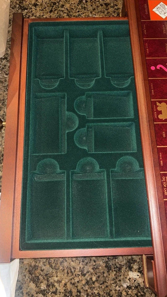 Vintage 1991 Franklin Mint Monopoly: The Collector's Edition Wood Board Set - Image 2 of 4