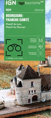 R09 Bourgogne Franche-Comté | Französisch | (Land-)Karte | 2025 | IGN Frankreich