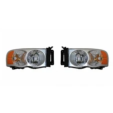For Dodge Ram 3500 2002-2005 OEM Headlight Driver & Passenger Side Pair Pick-Up