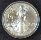 1998 American Eagle Bullion $1 Liberty Dollar 1oz Troy .999 Fine Silver Coin