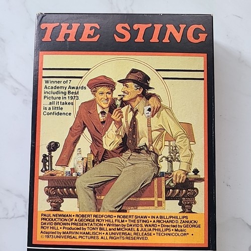 The Sting Betamax Beta Tape Robert Redford, Paul Newman 1973 EXCELLENT Condition - Photo 2/12