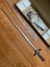 34" Stainless Steel Harry Sword with Black Ruby Handle replica Gryffindor