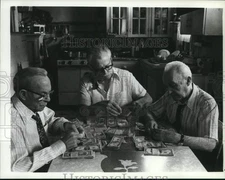 1982 Press Photo George Burns, Lee Strasberg, Art Carney star in Going In Style