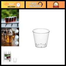 Party Essentials N15021 Hard Plastic Shot Glass, 1-ounce Capacity, Clear (case O