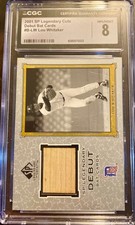 2001 SP Legendary Cuts - Legendary Debut Bats Lou Whitaker #B-LW (MEM)