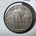 1920 25c Standing Liberty Silver Quarter - Original AU Nice Coin