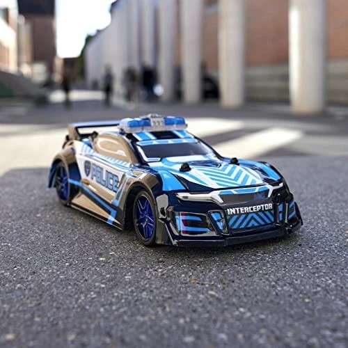 Dickie Go Crazy RC Ferngesteuertes Polizei Kinderspielzeug Auto Car Police - Neu - Bild 2 von 3