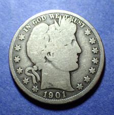 1901-O Barber Half   Good+