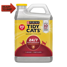 Purina 24/7 Clumping Cat Litter, Low Dust, Deodorizing, 20 Lb. Jug