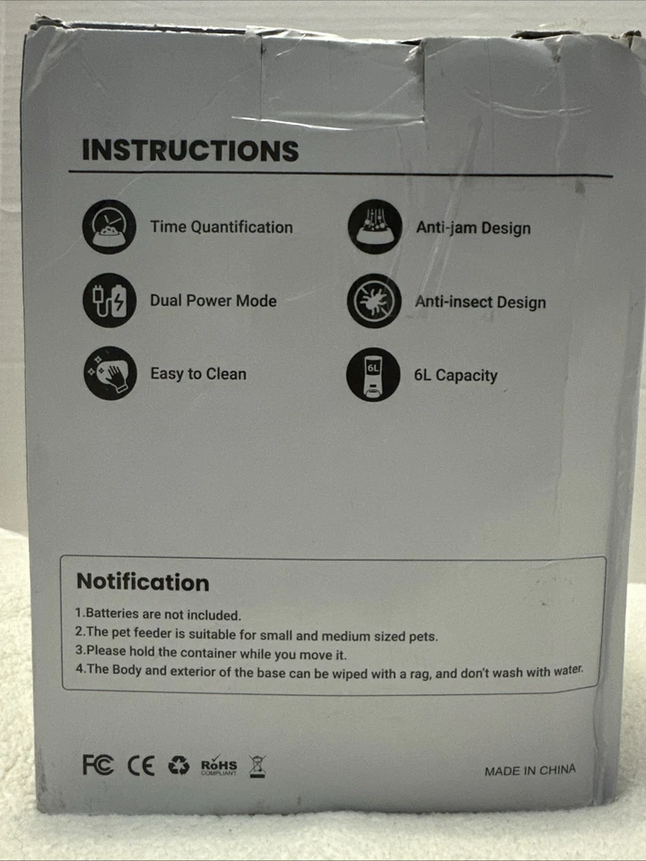 VACQUEEN 3 Bowls Smart Pet Feeder WiFi Auto Food Dispenser for Multiple Pets** - Image 3 of 4