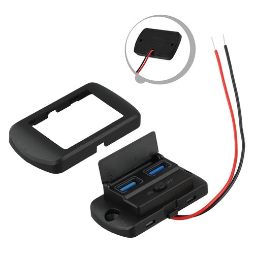 Support Panneau Chargeur Voiture USB 12V Design Élégant avec Double Options de - Photo 8 sur 40