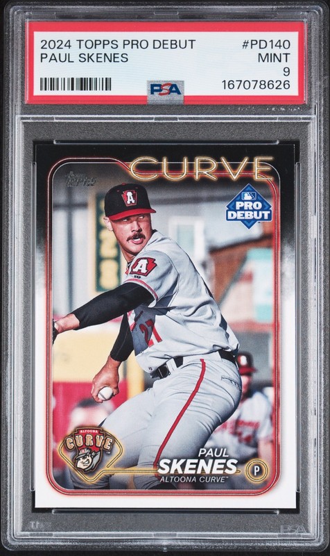 167078626 Paul Skenes 2024 Topps Pro Debut #PD-140 Rookie RC PSA 9