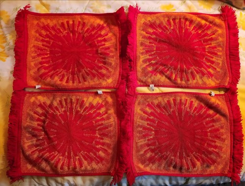 Vintage Fieldcrest Sunburst Towel Set: 2 Bath, 2 Hand, 4 Wash RARE - Picture 3 of 10